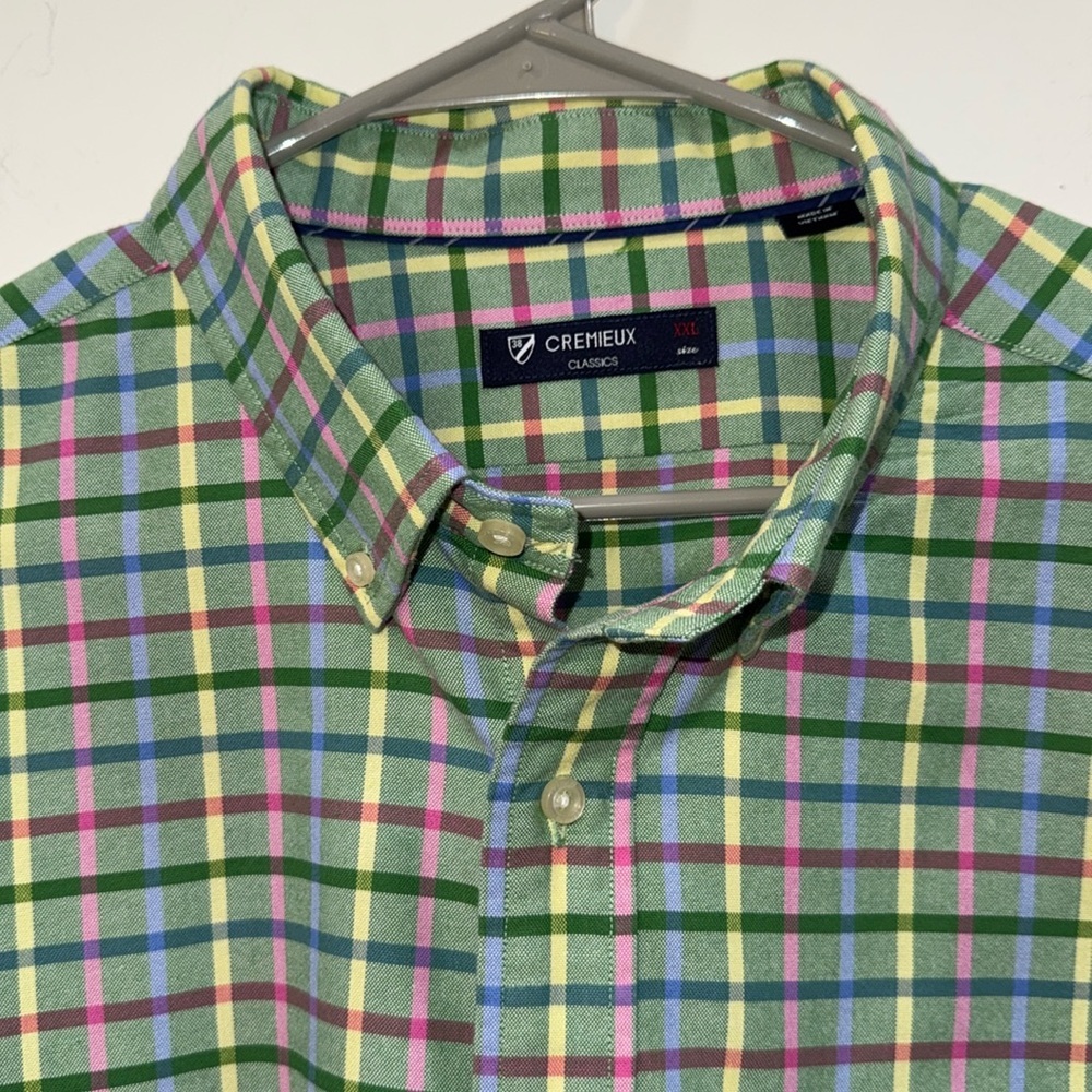 Daniel Cremieux 2XL l/s button down shirt in plaid 100% cotton - Picture 3 of 7